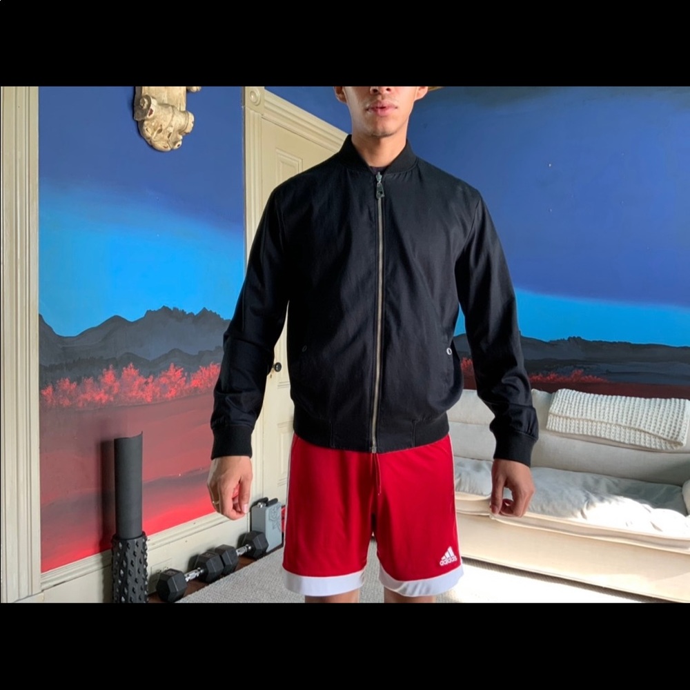 Versace reversible bomber.